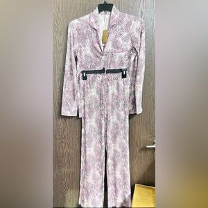 Skims Pink Cheetah Print Pajamas Size S NWT